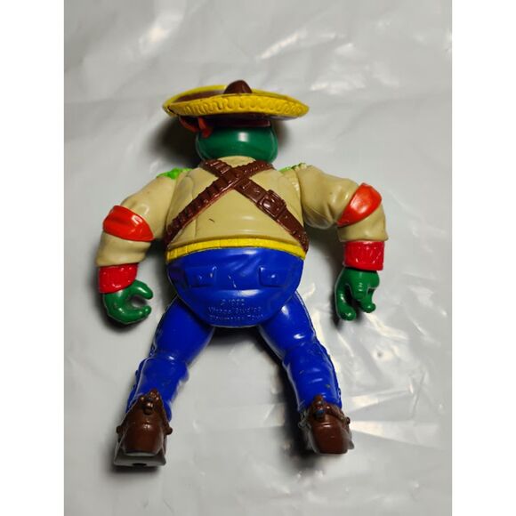 Vintage Turtles TMNT 1992 Wacky Wild West Bandito Bashin Michelangelo - Picture 2 of 8